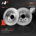 Front Disc Brake Rotors & Ceramic Brake Pads for 2007 Mitsubishi Raider