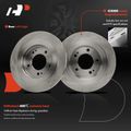 6 Pcs Rear Disc Rotors & Ceramic Brake Pads for 2014 Kia Cadenza