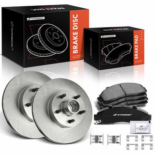 6 Pcs Front Disc Brake Rotors & Ceramic Brake Pads for Ford Explorer Ranger Mazda B2300 B3000