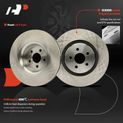 12 Pcs Front & Rear Disc Rotors & Brake Pads for 2016 Ford Edge