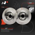 6 Pcs Front Disc Brake Rotors & Ceramic Brake Pads for 2018 Kia Sedona