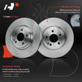 6 Pcs Front Disc Brake Rotors & Ceramic Brake Pads for 2015 Mercedes-Benz B250