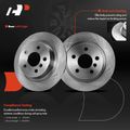 6 Pcs Rear Disc Rotors & Ceramic Brake Pads for BMW I01 i3 2014-2016 4-Door