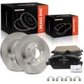 6 Pcs Front Disc Brake Rotors & Ceramic Brake Pads for 2021 BMW i3