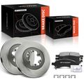 6 Pcs Front Disc Brake Rotors & Ceramic Brake Pads for 2009 GMC Canyon