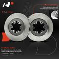 6 Pcs Front Disc Brake Rotors & Ceramic Brake Pads for 2009 GMC Canyon