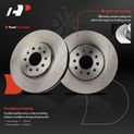 6 Pcs Front Disc Brake Rotors & Ceramic Brake Pads for 2017 Buick LaCrosse