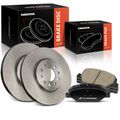 6 Pcs Front Disc Brake Rotors & Ceramic Brake Pads for 2017 Buick LaCrosse