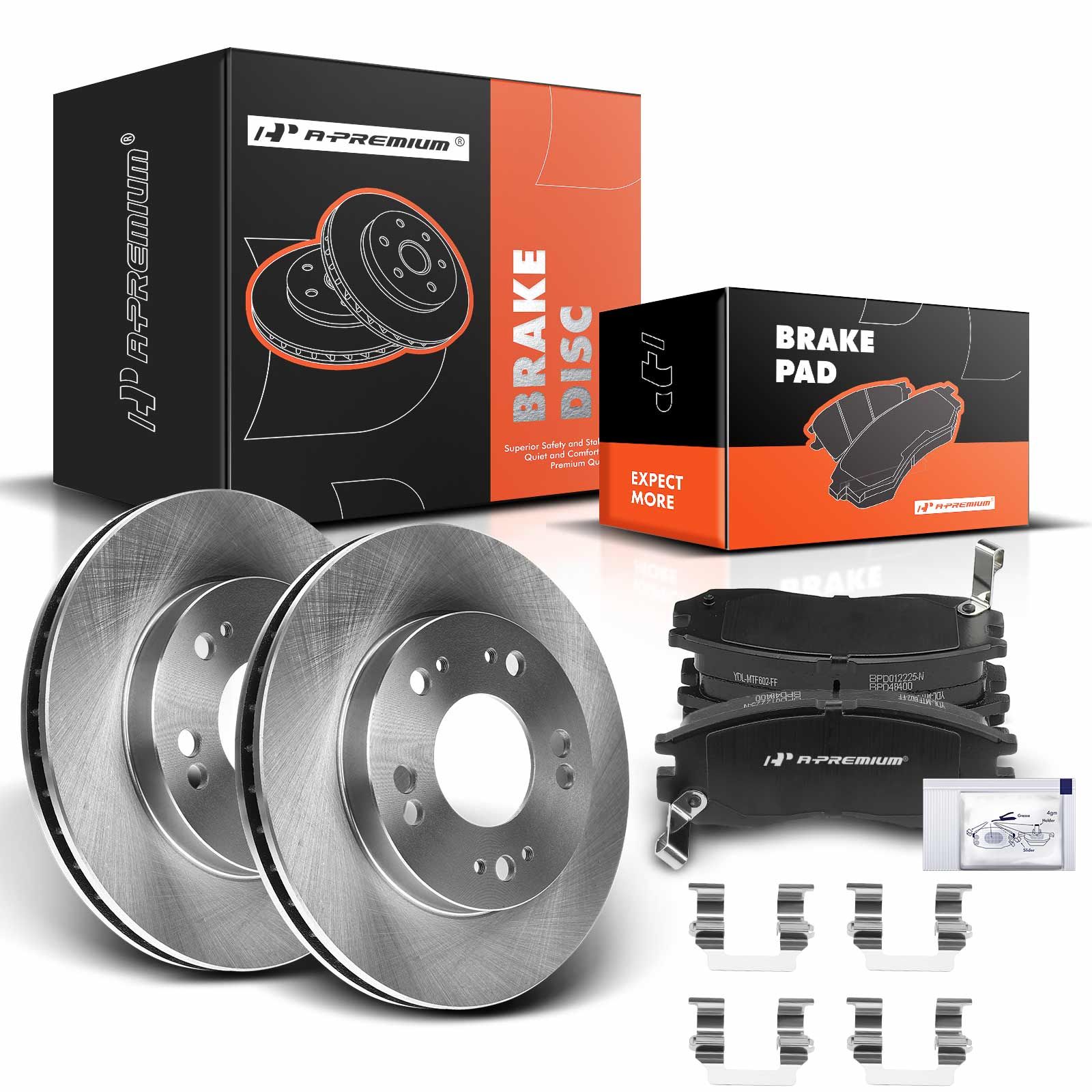 Front Disc Brake Rotors & Ceramic Brake Pads for 1995 Eagle Talon