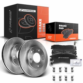 Front Disc Brake Rotors & Ceramic Brake Pads for Mitsubishi Eclipse Dodge