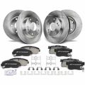 Front & Rear Disc Brake Rotors & Ceramic Brake Pads for Honda Civic 2006-2011