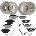 12 Pcs Front & Rear Disc Brake Rotors & Ceramic Pads for 2013 Volkswagen Jetta