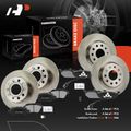 12 Pcs Front & Rear Disc Brake Rotors & Ceramic Pads for 2013 Volkswagen Jetta