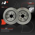 6 Pcs Rear Disc Brake Rotors & Ceramic Brake Pads for 2008 Cadillac SRX