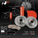 6 Pcs Front Disc Brake Rotors & Ceramic Brake Pads for 2009 Chevrolet Uplander