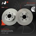 6 Pcs Rear Disc Brake Rotors & Ceramic Brake Pads for 2006 Buick Terraza