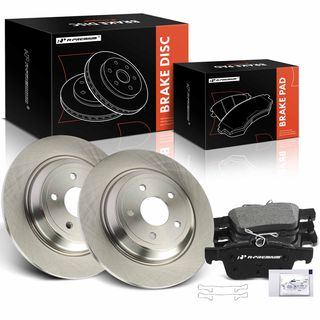 6 Pcs Rear Disc Brake Rotors & Brake Pads for Ford Escape 2020-2022 Lincoln