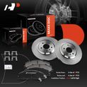 6 Pcs Front Disc Brake Rotors & Ceramic Brake Pads for 2013 Chevrolet Impala