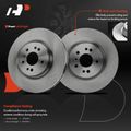 6 Pcs Front Disc Brake Rotors & Ceramic Brake Pads for 2015 Mercedes-Benz ML400