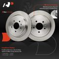 6 Pcs Rear Disc Brake Rotors & Ceramic Brake Pads for 2016 Cadillac ATS