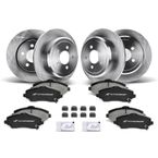 Front & Rear Disc Brake Rotors & Ceramic Brake Pads for Dodge Nitro 07-11 Jeep