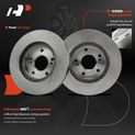 6 Pcs Front Disc Brake Rotors & Ceramic Brake Pads for 2000 INFINITI I30