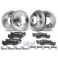 Front & Rear Disc Brake Rotors & Ceramic Brake Pads for 2006 Hummer H2