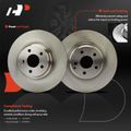 6 Pcs Front Disc Brake Rotors & Ceramic Brake Pads for 2001 Mercedes-Benz CL500