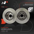 6 Pcs Front Disc Brake Rotors & Ceramic Brake Pads for 2001 Mercedes-Benz CL500