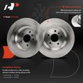 12 Pcs Front & Rear Disc Brake Rotors & Ceramic Brake Pads for 2016 Honda Pilot