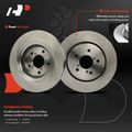 12 Pcs Front & Rear Disc Brake Rotors & Ceramic Brake Pads for 2015 Honda Odyssey