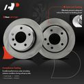 6 Pcs Rear Disc Brake Rotors & Ceramic Brake Pads for 1998 BMW 323i