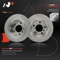 6 Pcs Rear Disc Brake Rotors & Ceramic Brake Pads for 1998 BMW 323i