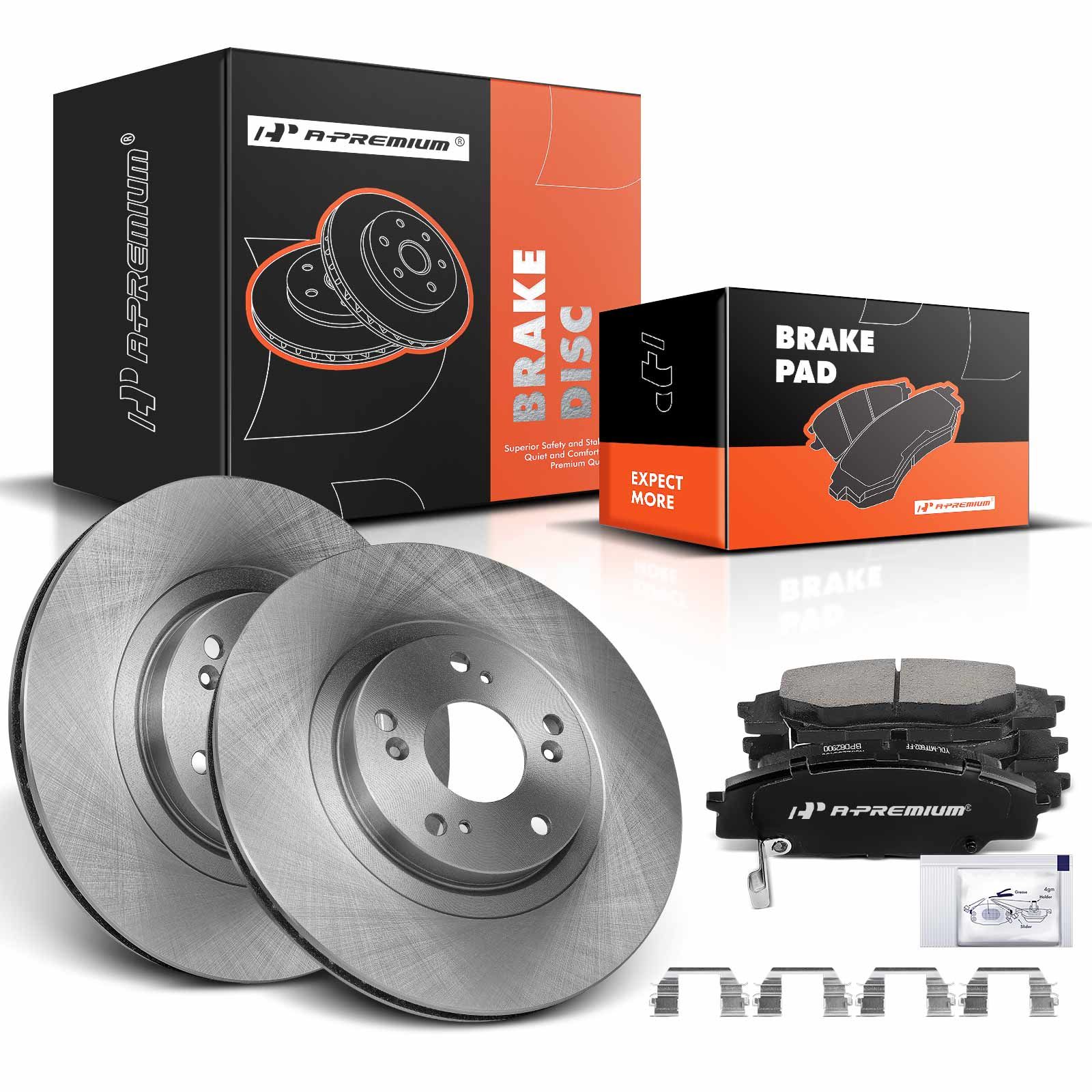 Front Disc Brake Rotors & Ceramic Brake Pads