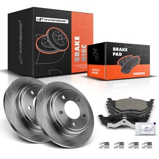 Rear Disc Brake Rotors & Ceramic Brake Pads for Chrysler 300M Concorde LHS Dodge