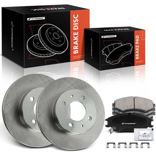 6 Pcs Front Disc Brake Rotors & Ceramic Brake Pads for Mini Cooper 2007-2016