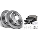 Rear Disc Brake Rotors & Ceramic Brake Pads for Acura RDX 10-18 Honda CR-V 05-16
