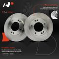 6 Pcs Front Disc Brake Rotors & Ceramic Brake Pads for 2006 Kia Sorento