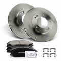 6 Pcs Front Disc Brake Rotors & Ceramic Brake Pads for 2006 Kia Sorento