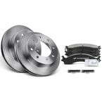Front Disc Brake Rotors & Ceramic Brake Pads for Dodge Ram 2500 3500 2000-2002