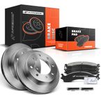 Front Disc Brake Rotors & Ceramic Brake Pads for Dodge Ram 2500 3500 2000-2002