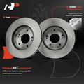 6 Pcs Front Disc Brake Rotors & Ceramic Brake Pads for 2005 Mitsubishi Lancer