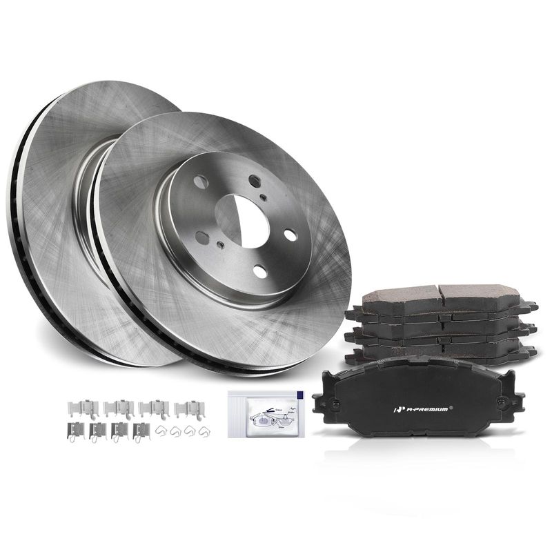 Front Disc Brake Rotors & Ceramic Brake Pads for 2007 Lexus IS250