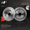 12 Pcs Front & Rear Disc Brake Rotors & Ceramic Brake Pads for 2006 Land Rover Range Rover Sport