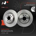 6 Pcs Front Disc Brake Rotors & Ceramic Brake Pads for 2008 Land Rover Range Rover Sport