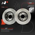 6 Pcs Front Disc Brake Rotors & Ceramic Brake Pads for 2004 Kia Sedona