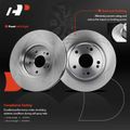 12 Pcs Front & Rear Disc Rotors & Brake Pads for 2020 Honda Civic