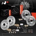 12 Pcs Front & Rear Disc Rotors & Brake Pads for 2020 Honda Civic