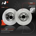 6 Pcs Front Disc Brake Rotors & Ceramic Brake Pads for BMW X3 11-17 X4 15-18