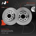 6 Pcs Front Disc Brake Rotors & Ceramic Brake Pads for 2012 Volkswagen Jetta